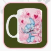 Taza de San Valentín “Stitch y Ángel”